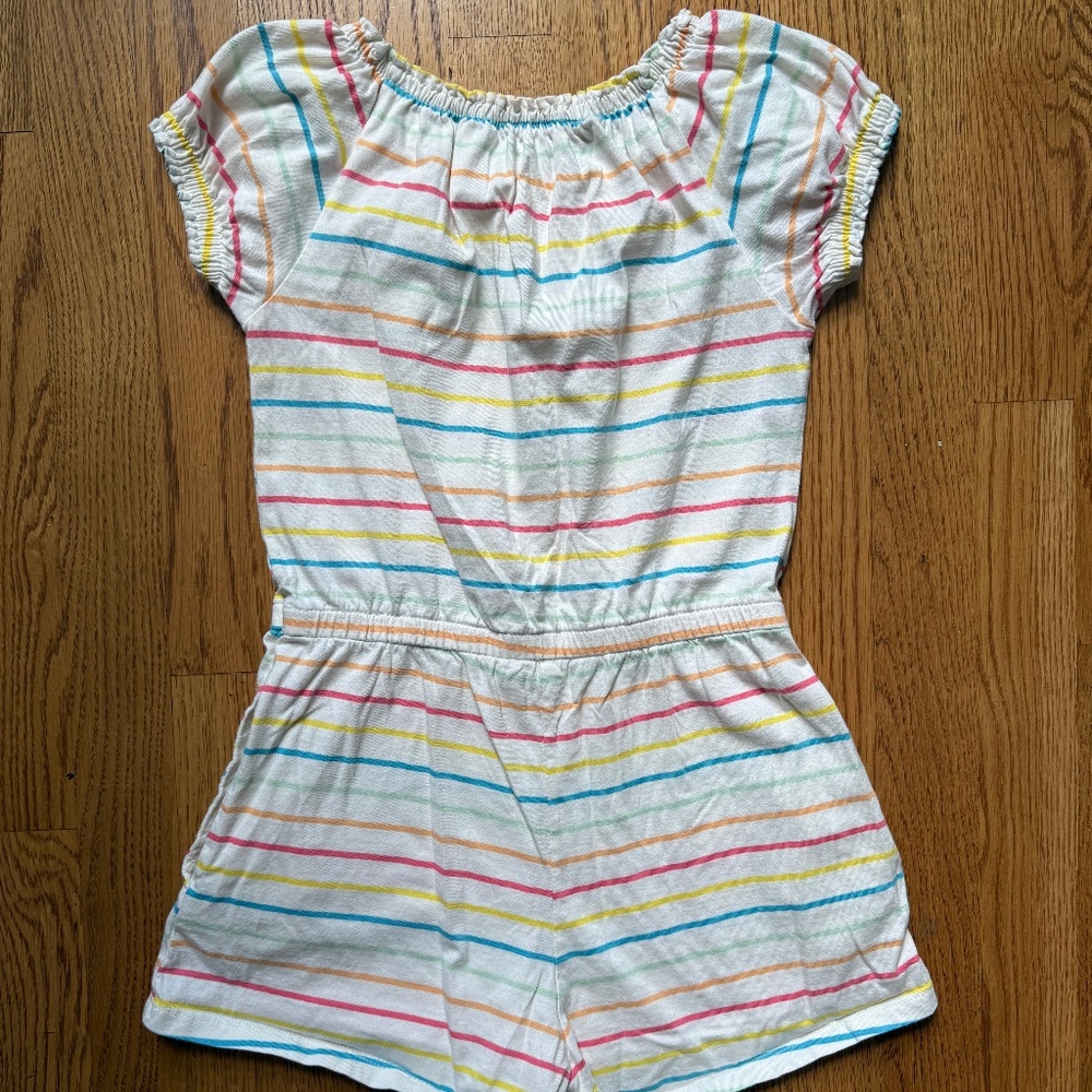 Girls Striped Romper, Old Navy, Size 8